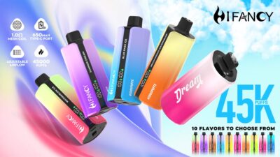 HIFANCY DREAM test wydajności baterii, e-papieros duża bateria 650 mAh, stabilność danych vape, smaki Lemon Lime Watermelon Ice - Hifancy Dream 45000 Puffs Jednorazowy Vape - vape 45000 puffs ile starcza