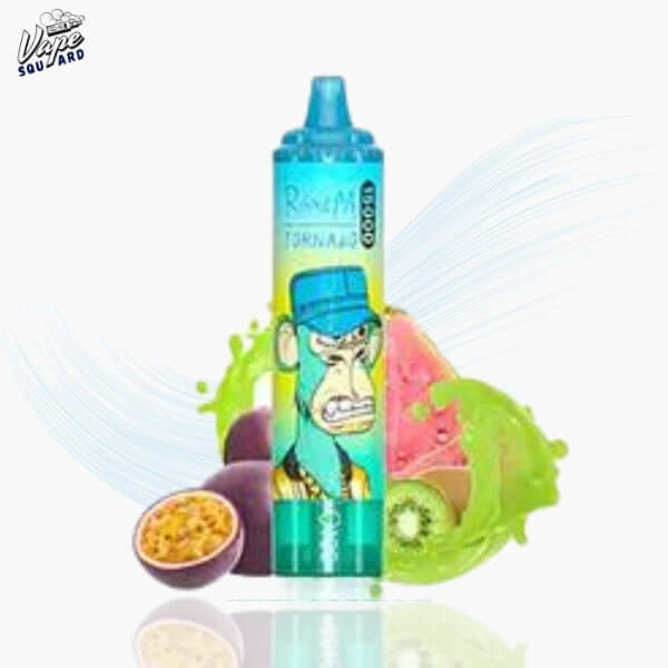 e-papieros RANDM TORNADO 15000, e-liquid 25ml, bateria 850 mAh Type-C vape, smaki Blueberry Raspberry, Kiwi Passion Fruit Guava e-papieros - Kiwi Passion Fruit Guava RandM Tornado 15000 Puffs Prefilled ...