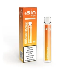 Esin Vape 800 bateria 600 mAh, stabilne zasilanie vape, kompaktowy e-papieros, długie działanie vape - eSin Vape 800 Puffs Jednorazowy Vape 