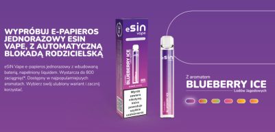 Esin Vape 800 Puffs – 2ml, kompaktowy jednorazowy vape | vapixo
