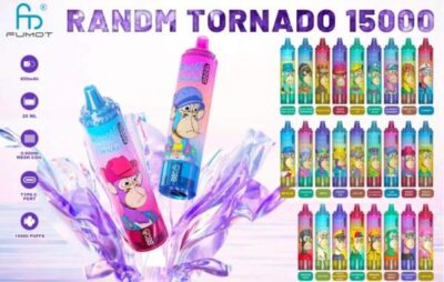 RANDMTORNADO 15000 PUFFS, nowoczesny jednorazowy vape, e-papieros jednorazowy z cieczą - Jednorazówka RandM Tornado 15000 15k Puffs 25ml 5% 850mAh ...