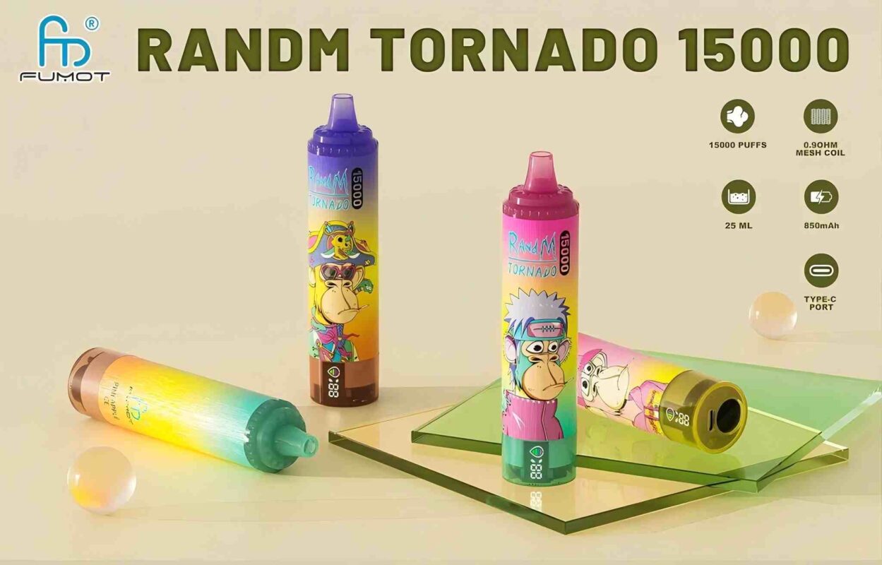 Vape seria Tornado Polska, niezawodny e-papieros, bateria 850 mAh vape, przetestowany vape - Fumot Tornado 15000 Puffs | 0%-5% nikotyna, 25 ml, 850 mAh ...