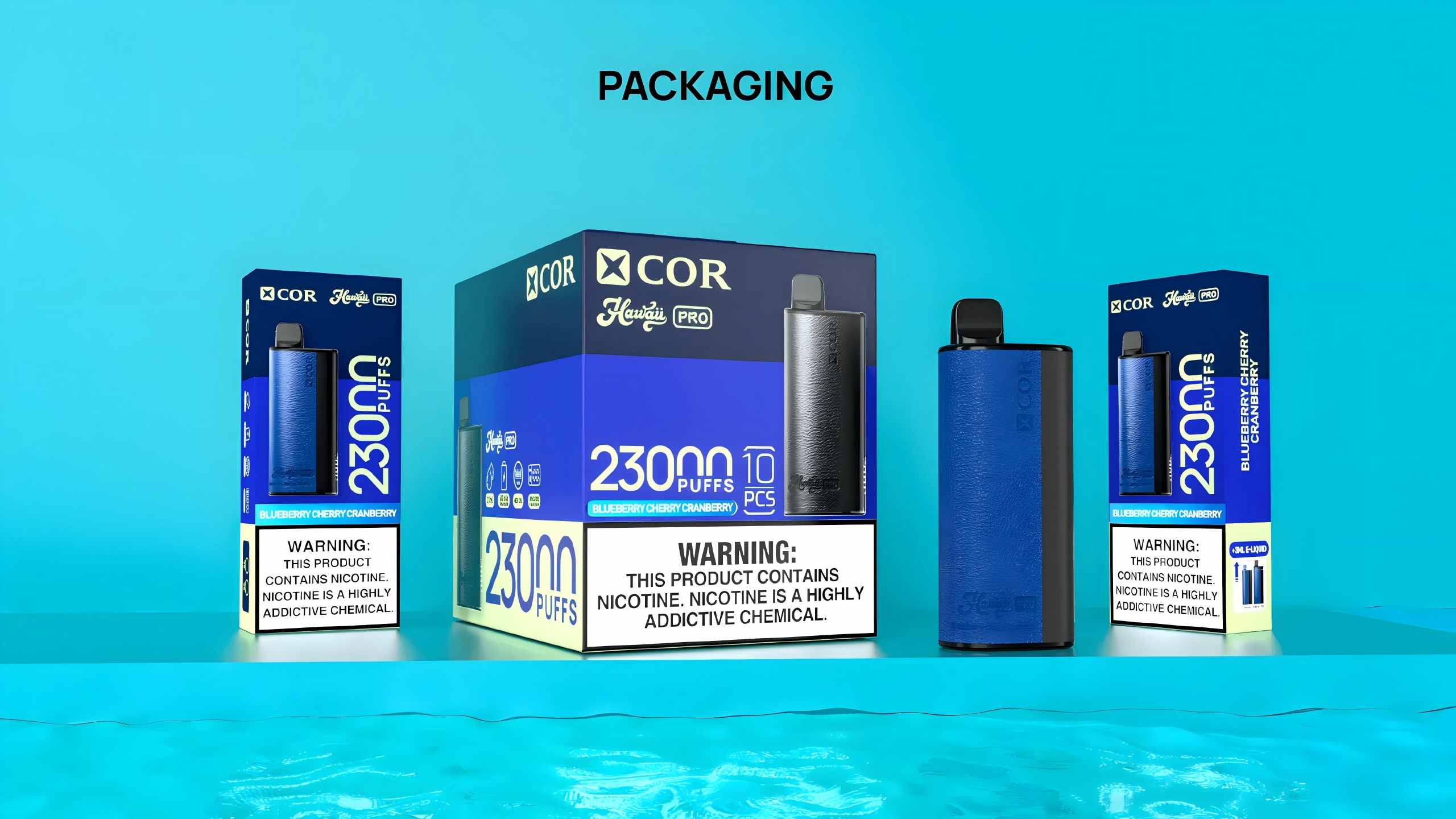 XCOR Hawaii Pro 23000 – 36ml, LED, wydajny vape | vapixo