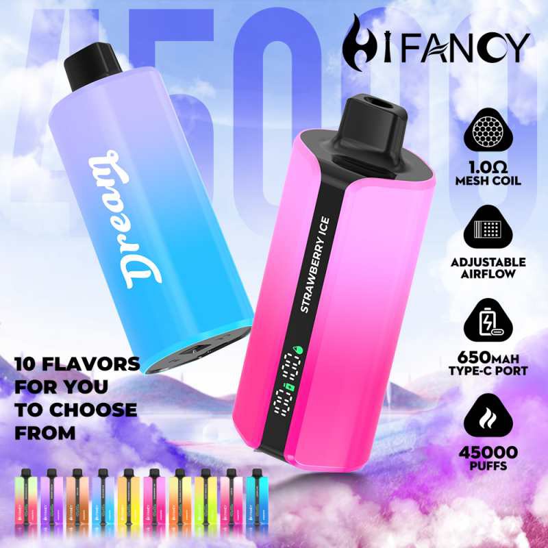 e-papieros HIFANCY DREAM 45000, jednorazówki vape porównanie, ekonomia vapingu, duży e-papieros vs małe - Chiny dostosowane do hifancji Dream 45000 producentów ...