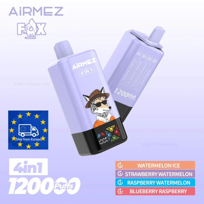 Airmez Fox 4w1 – 60ml, duża pojemność, vape podróżny | vapixo