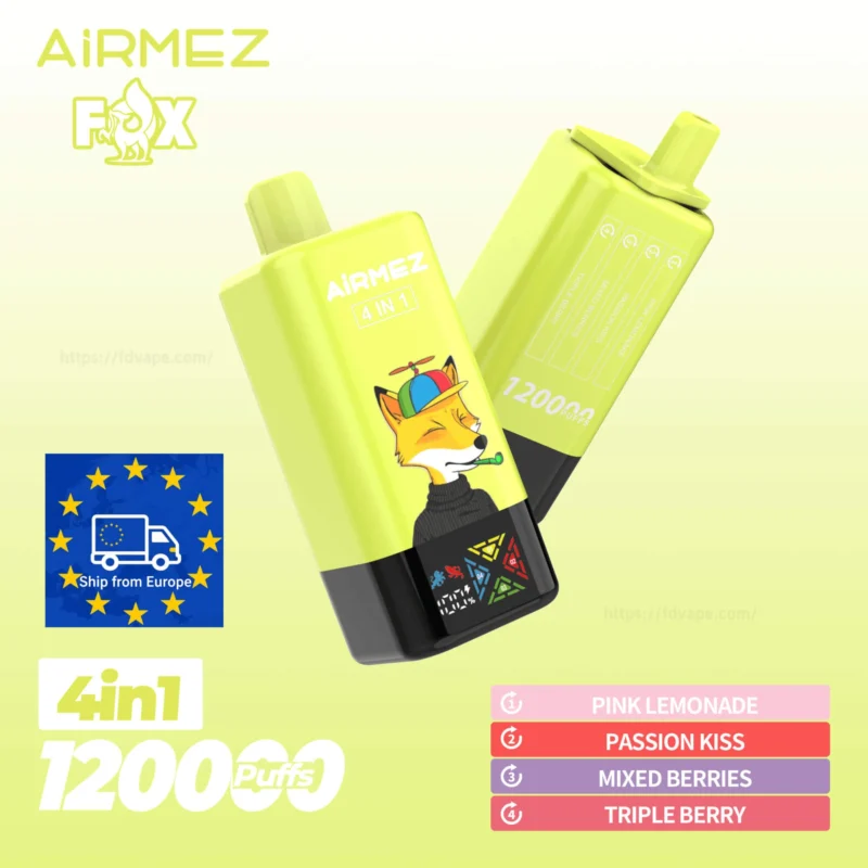 Airmez Fox 4w1 – 60ml, duża pojemność, vape podróżny | vapixo
