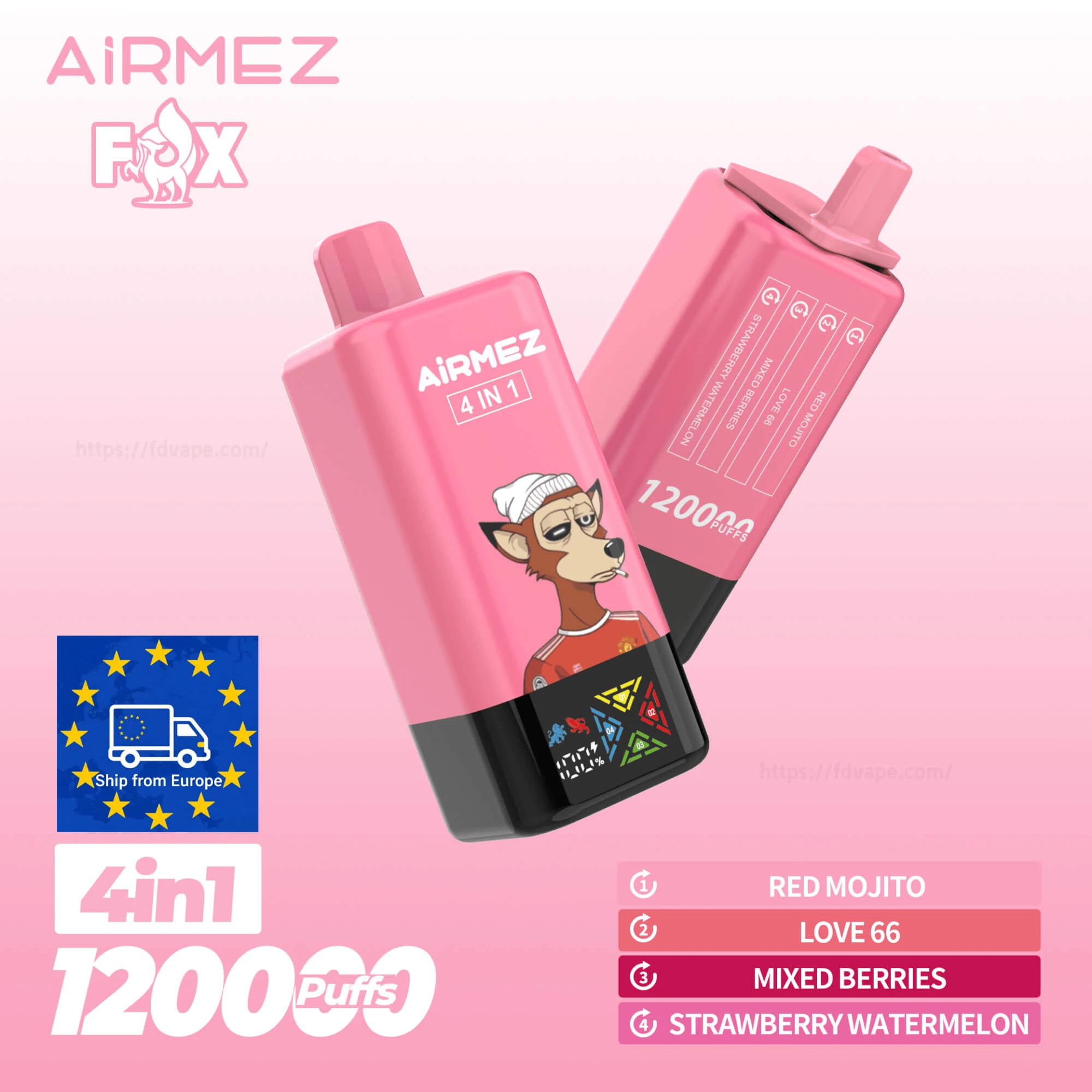 Airmez Fox 120000 Puffs Dispos