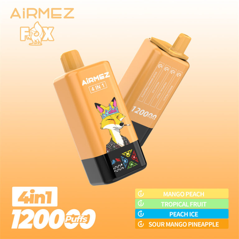 Airmez Fox 4w1 – 60ml, duża pojemność, vape podróżny | vapixo