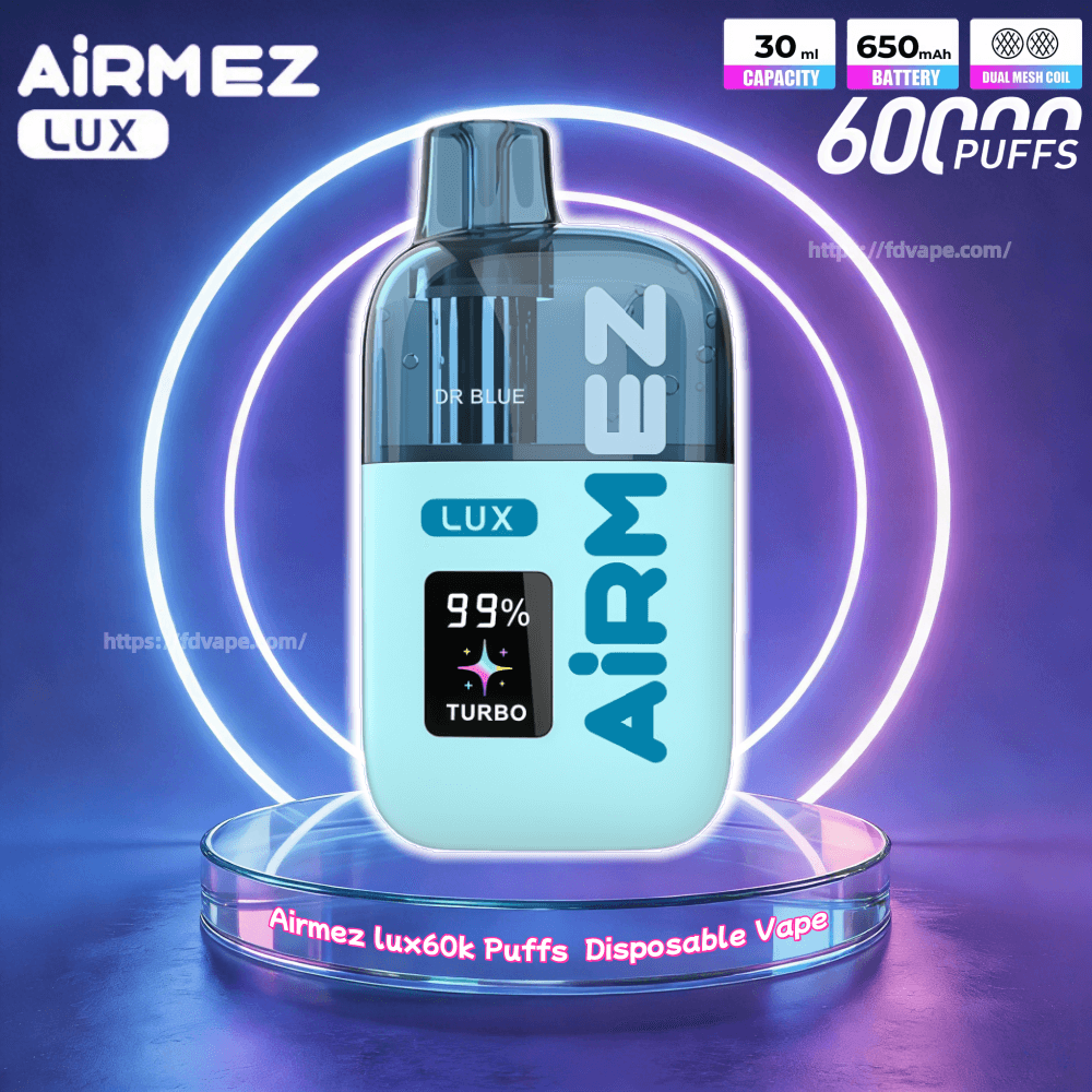 Airmez LUX 60000 rozmiar, duży e-papieros porównanie, pojemność liquidu vape, jeden duży vape sześć małych - Airmez lux 60000 60k Puffs Jednorazowy widoczny zbiornik ...