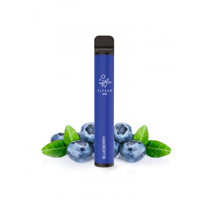 Elf Bar e-papieros jednorazowy, klasyczny vape, starszy model e-papierosa - Jednorazowy e-papieros Elf Bar 600 Blueberry