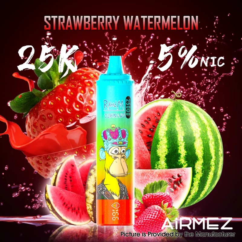 Airmez Tornado smak Strawberry Watermelon, e-papieros mesh coil, intensywny smak vape - Buy Authentic AiRMEZ Tornado 25k Disposable Vape Kit 650mAh ...