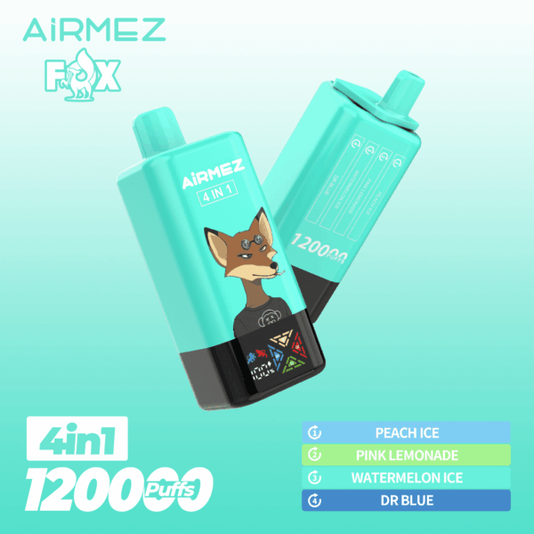Airmez Fox 4w1 – 60ml, duża pojemność, vape podróżny | vapixo