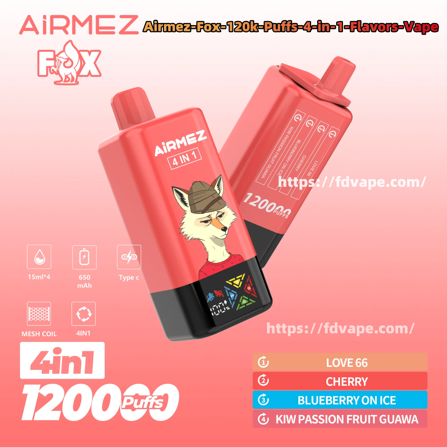 Fdvape Airmez Fox 120k Puffs 4 1
