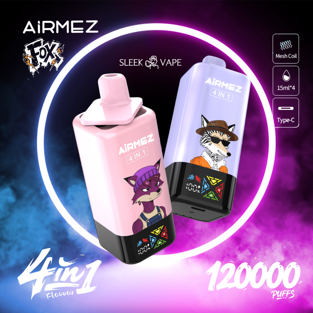Airmez Fox 4w1 – 60ml, duża pojemność, vape podróżny | vapixo