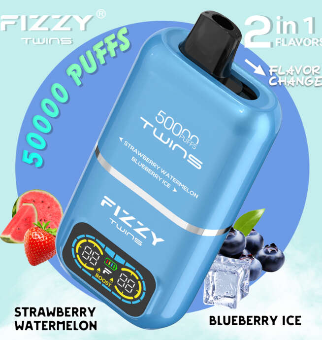 FIZZY TWINS 50000 – dwusmakowy, duży vape jednorazowy | vapixo | e-papierosy