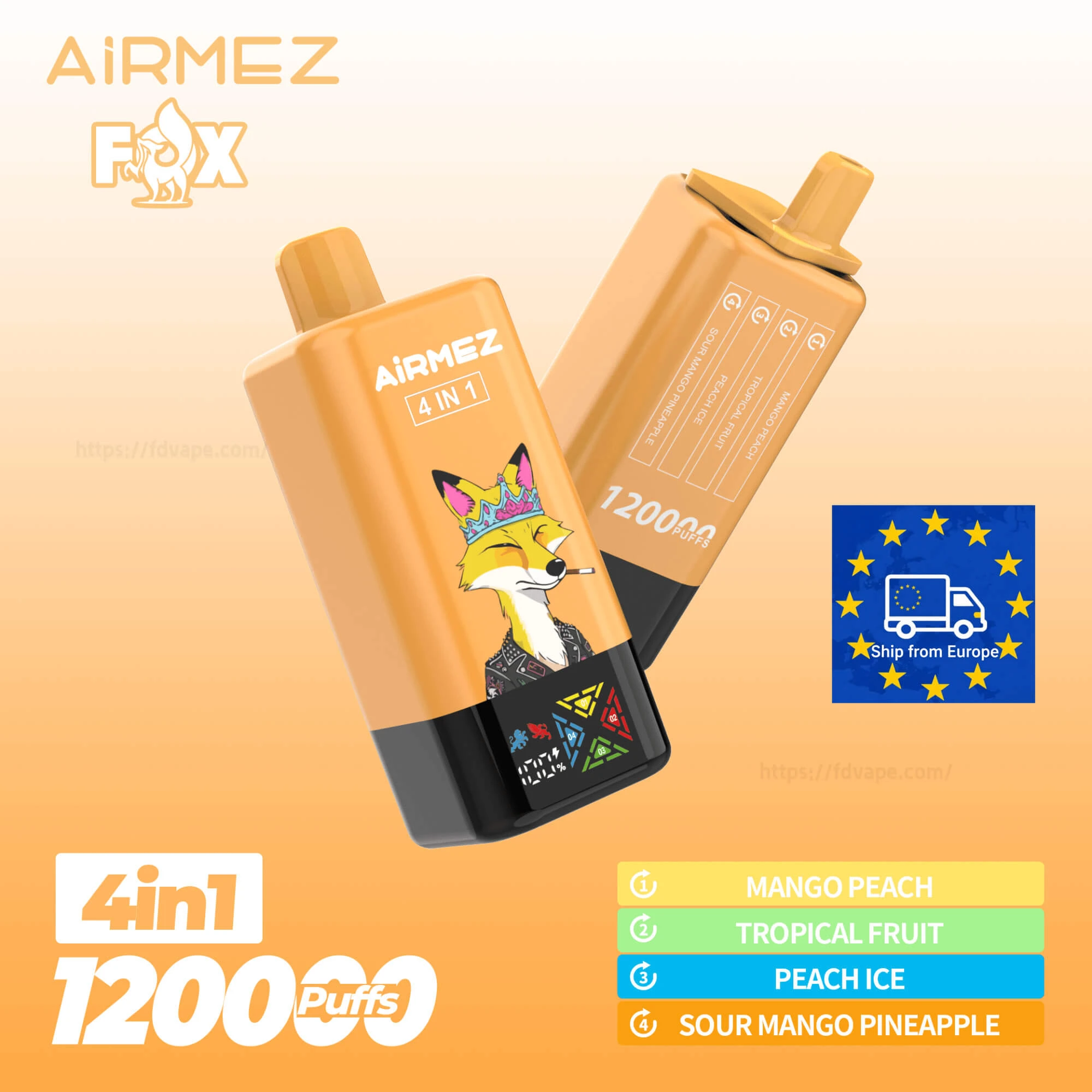 Airmez Fox 120000 Puffs Dispos