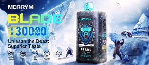 Merrymi Blade 30000 – LED, Type-C, wygodny vape | vapixo