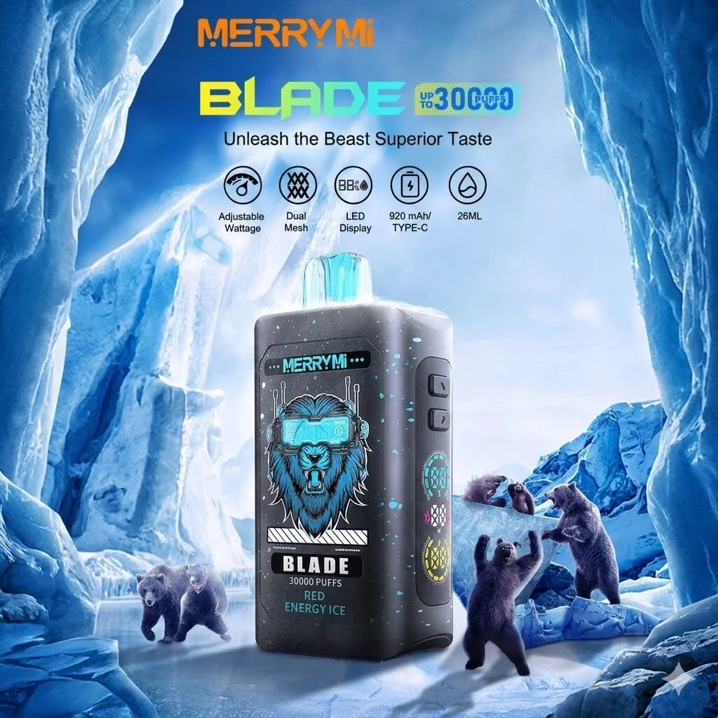 Merrymi Blade 30000 – LED, Type-C, wygodny vape | vapixo