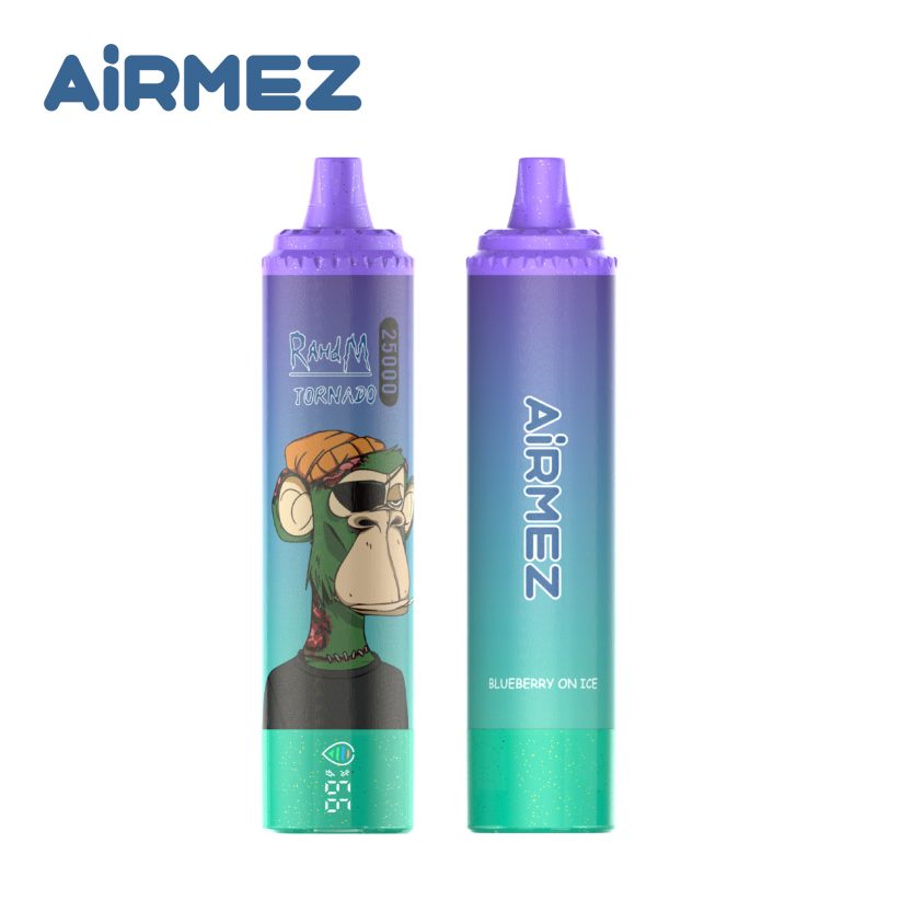 airmez tornado 25000 puffs blueberry on ice 1