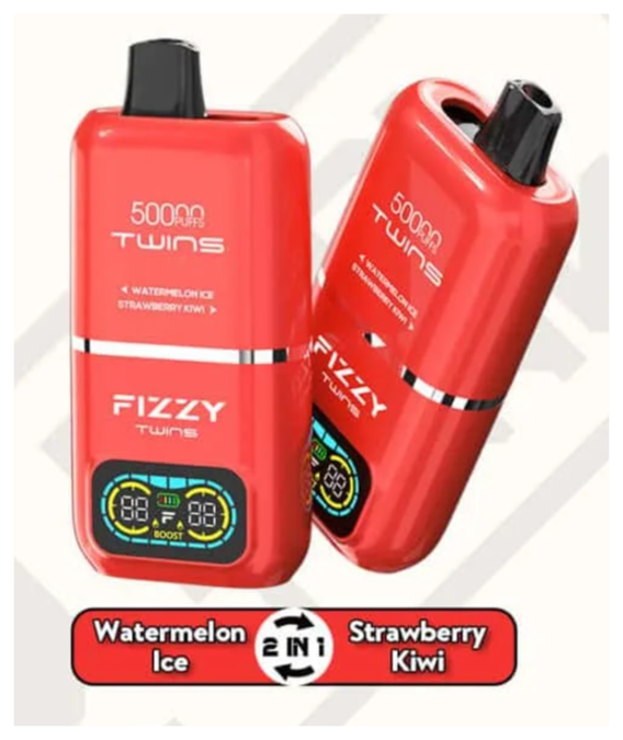 FIZZY TWINS 50000 – dwusmakowy, duży vape jednorazowy | vapixo