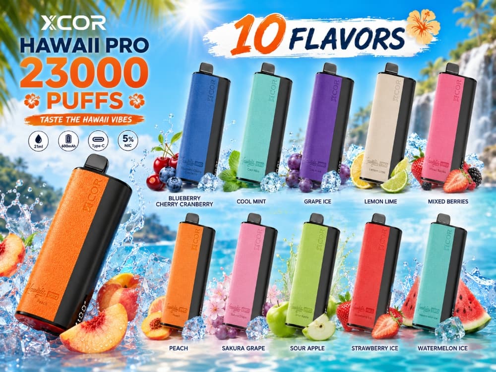 XCOR Tyrant 23000 – mocny, ergonomiczny vape z LED | vapixo