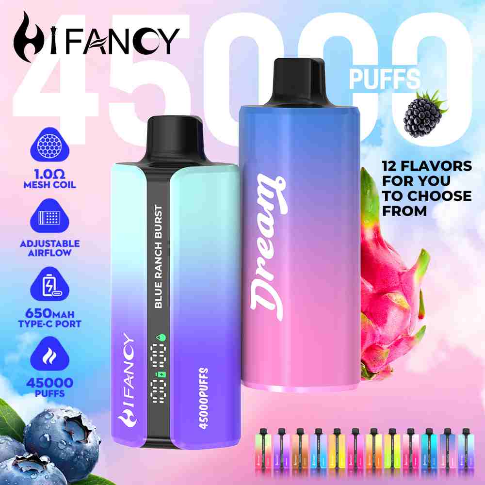 HIFANCY Dream 45000 – LED, 39ml, wygodny vape | vapixo