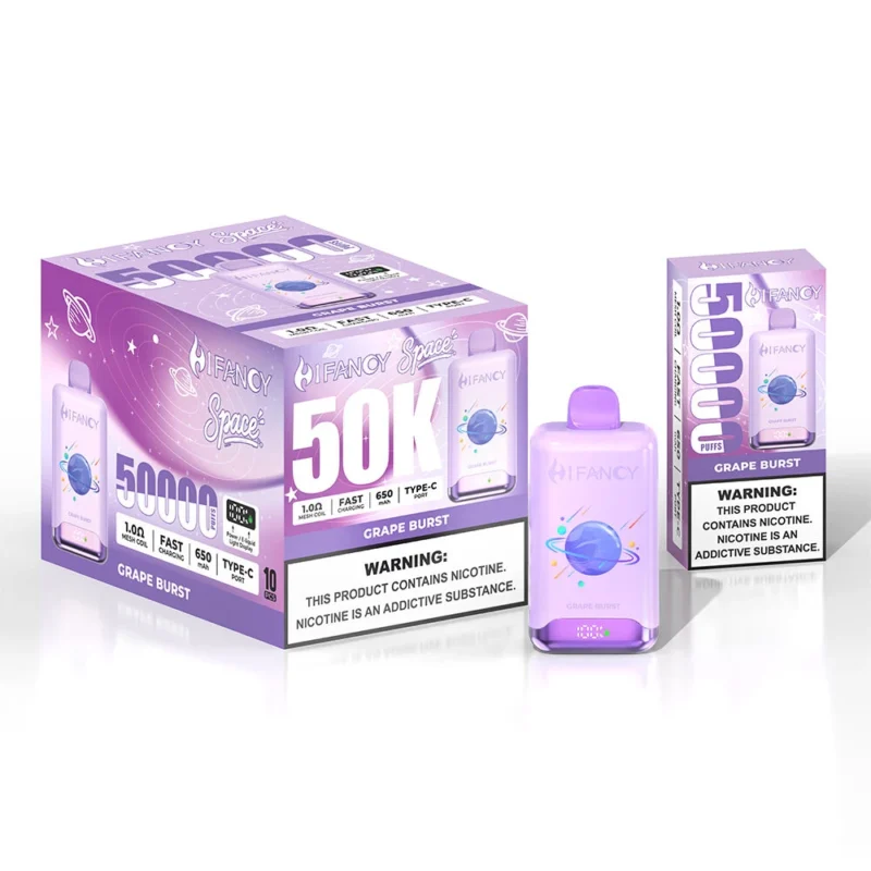 Hifancy Space 50000 – nowoczesny vape LED, duża pojemność | vapixo