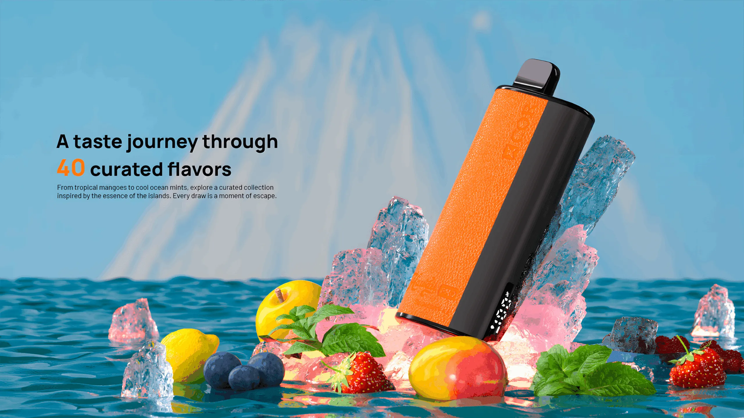 XCOR Hawaii Pro 23000 – 36ml, LED, wydajny vape | vapixo