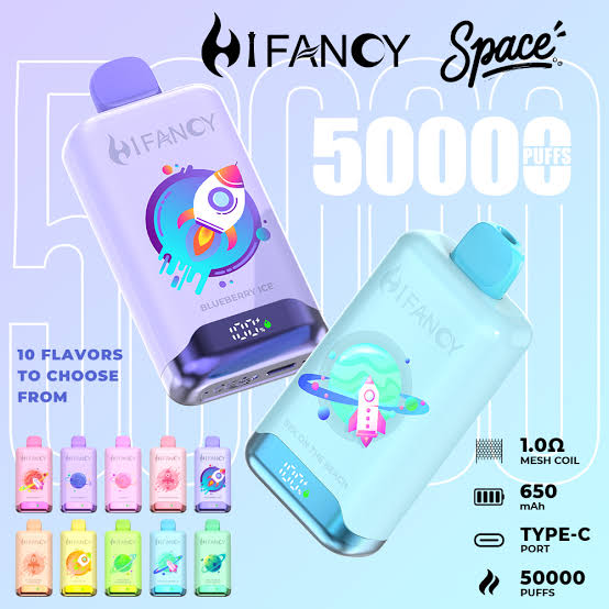 Hifancy Space 50000 – nowoczesny vape LED, duża pojemność | vapixo