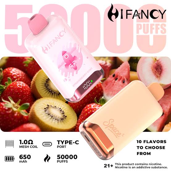 Hifancy Space 50000 – nowoczesny vape LED, duża pojemność | vapixo