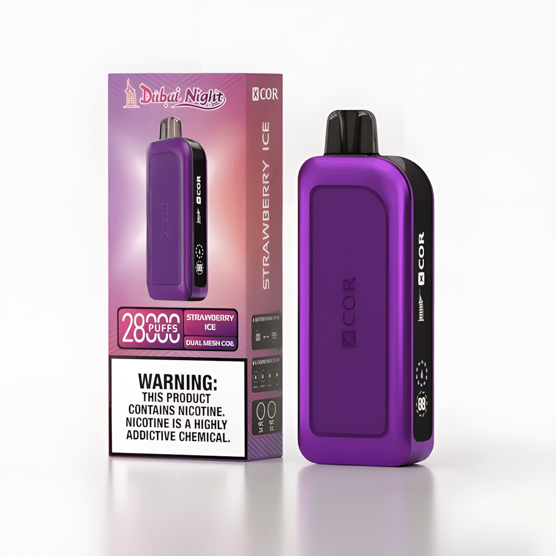 XCOR Dubai Night 28000 – mały vape LED, idealny na podróż | vapixo