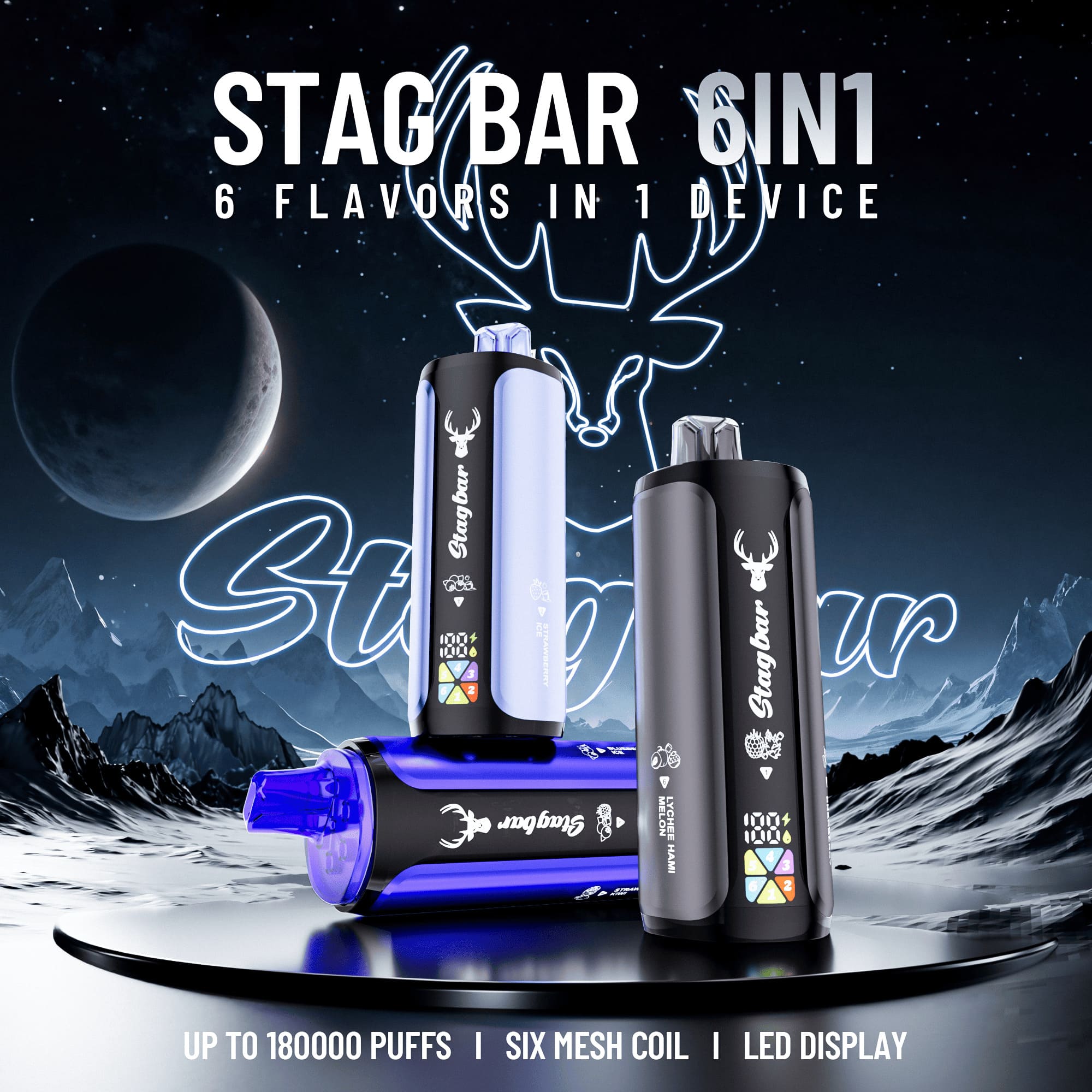 24hvape eu stag bar 6in1 18000