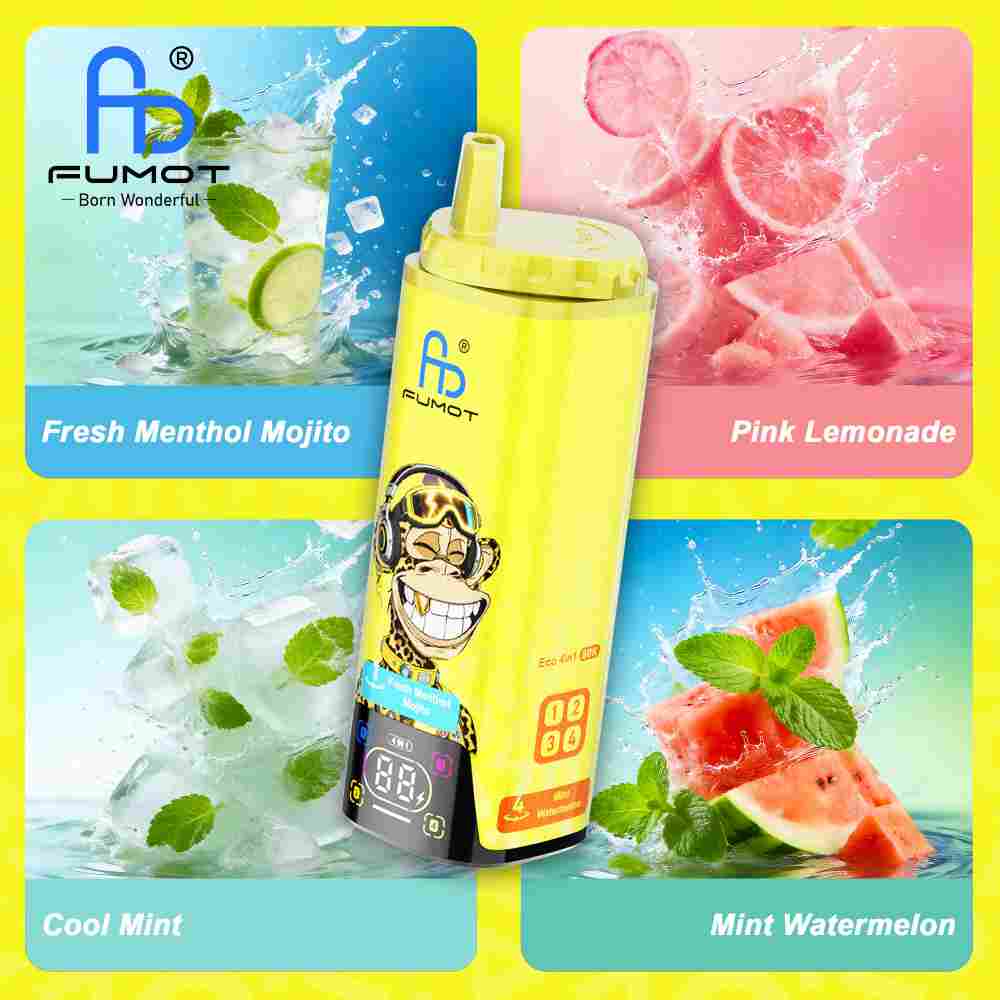 Fumot Eco 4 w 1 80000 p7-1 Fumot Eco 4 w 1 80000 – system 4 komór, akumulator 1000mAh | vapixo
