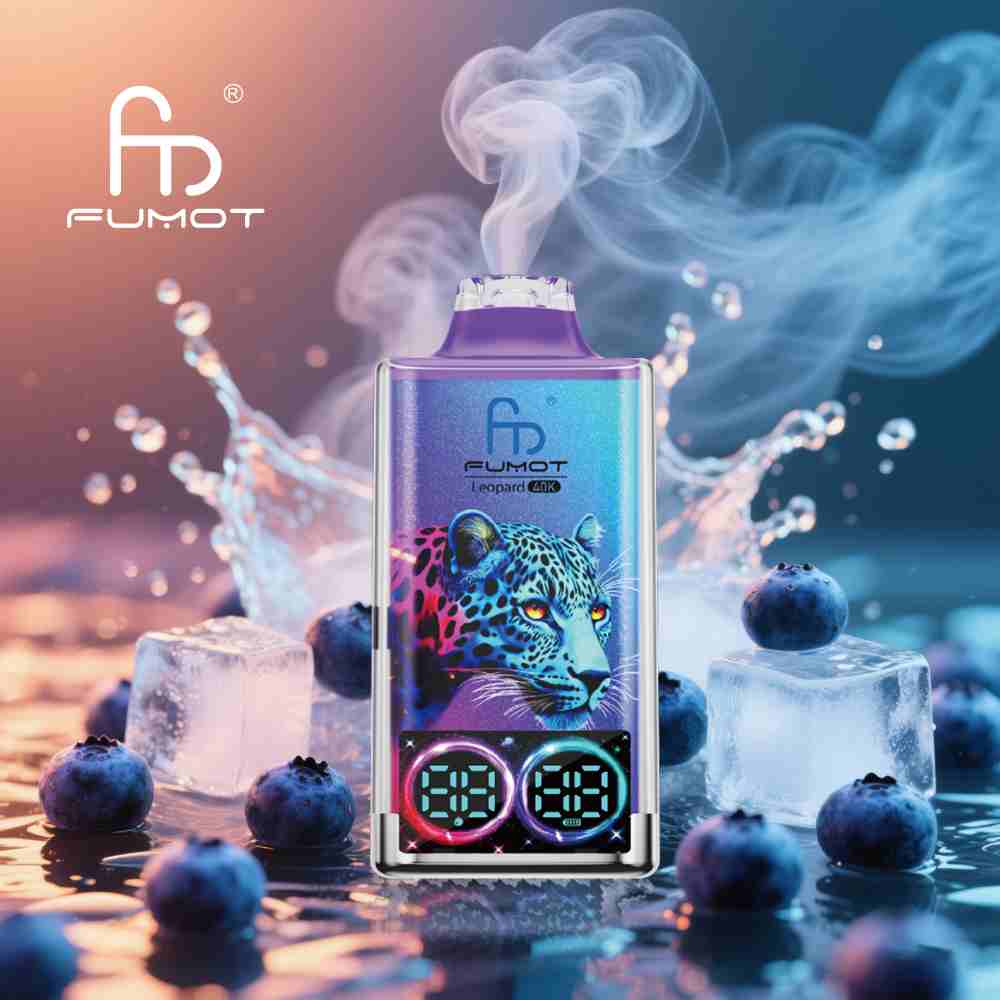 Fumot Leopard 40000 Blueberry on Ice-1 Fumot Leopard 40000 – technologia Dual Mesh, zbiornik 35ml | vapixo
