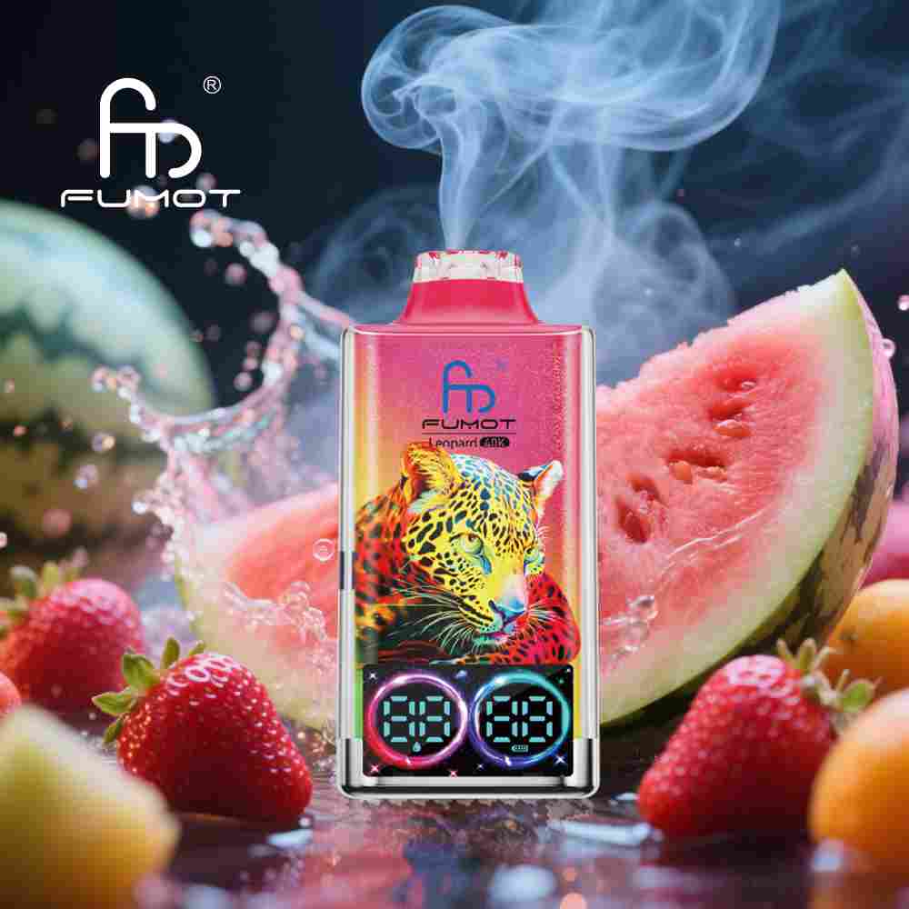 Fumot Leopard 40000 Strawberry Watermelon-1 Fumot Leopard 40000 – technologia Dual Mesh, zbiornik 35ml | vapixo