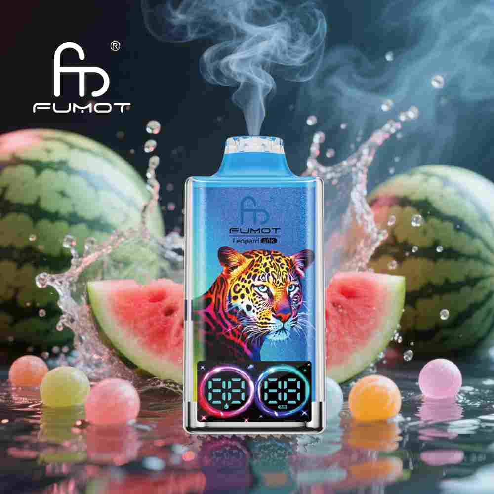 Fumot Leopard 40000 Watermelon Bubblegum-1 Fumot Leopard 40000 – technologia Dual Mesh, zbiornik 35ml | vapixo
