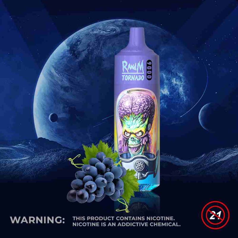 Fumot RandM Tornado 9000 – efektowne podświetlenie RGB, cewka Mesh | vapixo