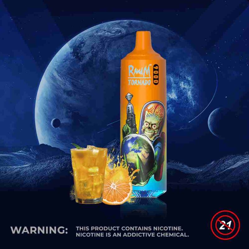 Fumot RandM Tornado 9000 – efektowne podświetlenie RGB, cewka Mesh | vapixo