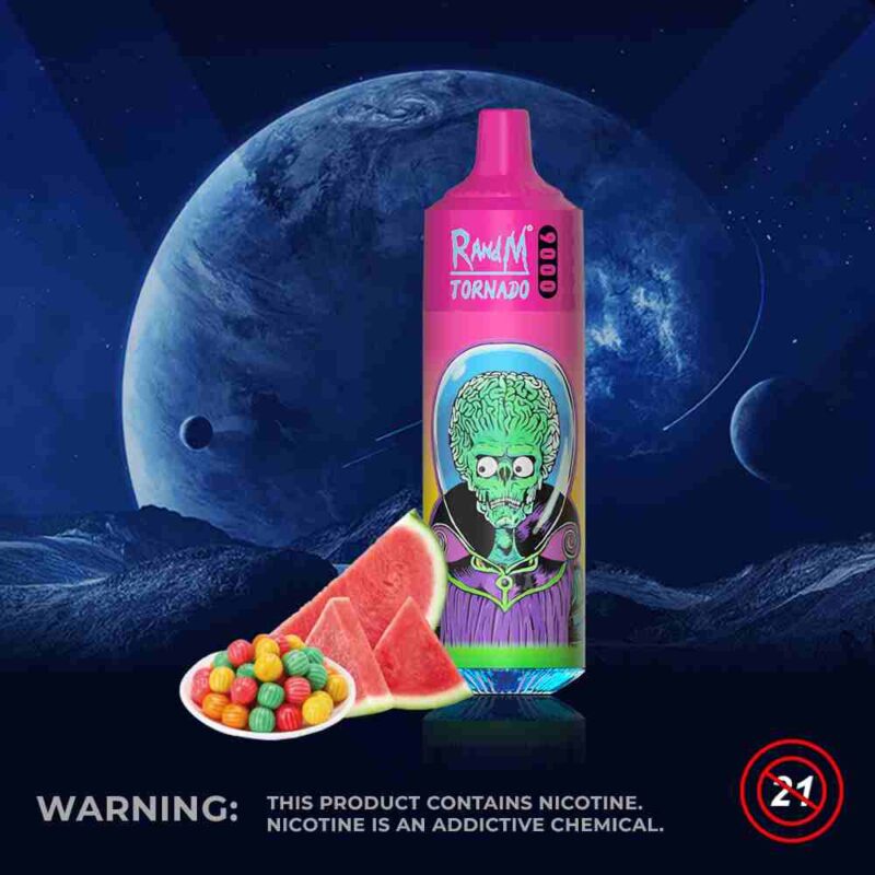 Fumot RandM Tornado 9000 – efektowne podświetlenie RGB, cewka Mesh | vapixo