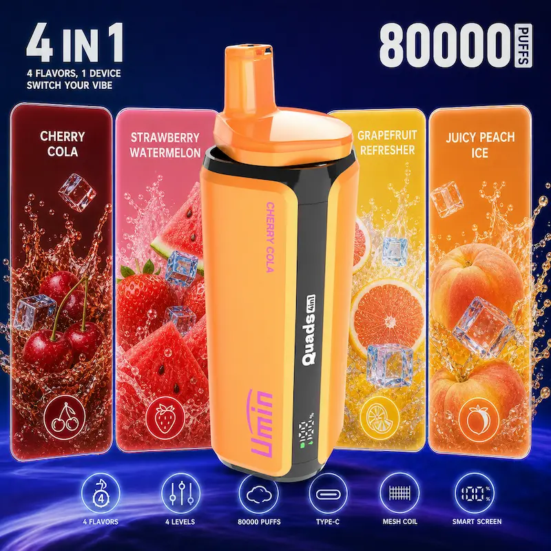 Umin Quads 4 in 1 80000 – modułowy system 4 smaków, ogromna wydajność | vapixo