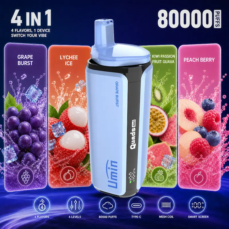 Umin Quads 4 in 1 80000 – modułowy system 4 smaków, ogromna wydajność | vapixo