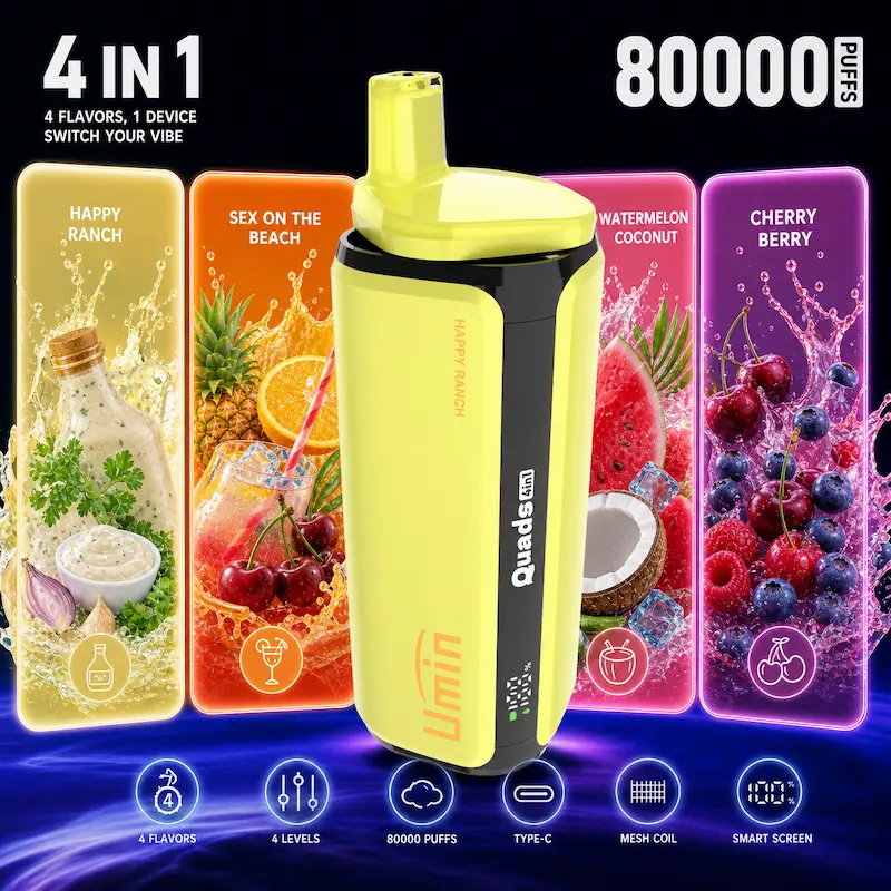 Umin Quads 4 in 1 80000 – modułowy system 4 smaków, ogromna wydajność | vapixo
