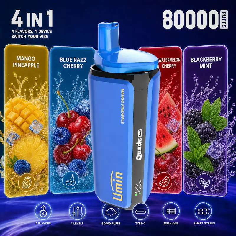 Umin Quads 4 in 1 80000 – modułowy system 4 smaków, ogromna wydajność | vapixo