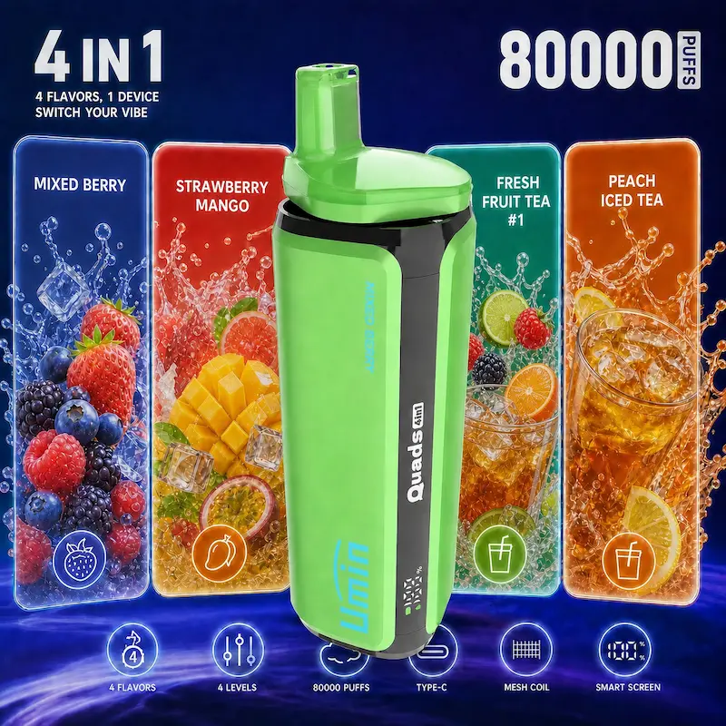 Umin Quads 4 in 1 80000 – modułowy system 4 smaków, ogromna wydajność | vapixo