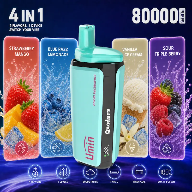 Umin Quads 4 in 1 80000 – modułowy system 4 smaków, ogromna wydajność | vapixo