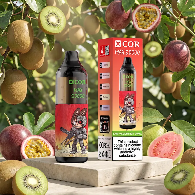 XCOR MAX 50000 – przezroczysty zbiornik, cyfrowy wyświetlacz LED | vapixo