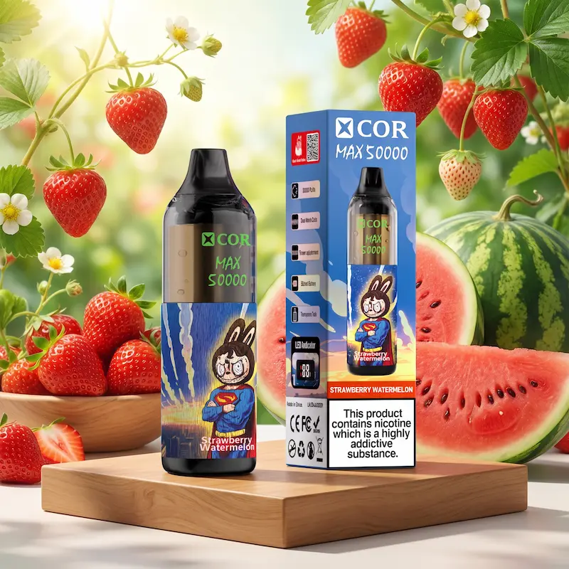 XCOR MAX 50000 – przezroczysty zbiornik, cyfrowy wyświetlacz LED | vapixo