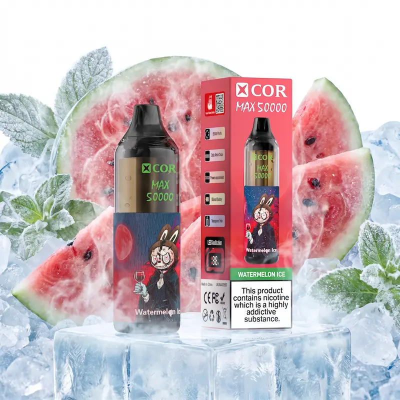 XCOR MAX 50000 – przezroczysty zbiornik, cyfrowy wyświetlacz LED | vapixo