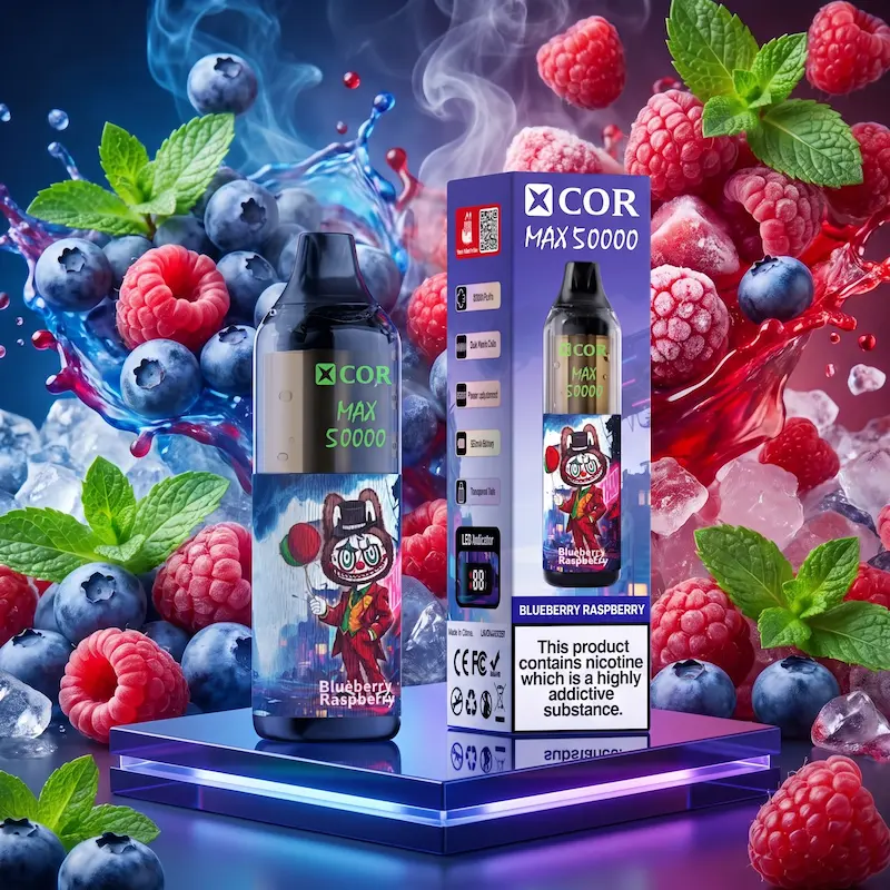 XCOR MAX 50000 – przezroczysty zbiornik, cyfrowy wyświetlacz LED | vapixo