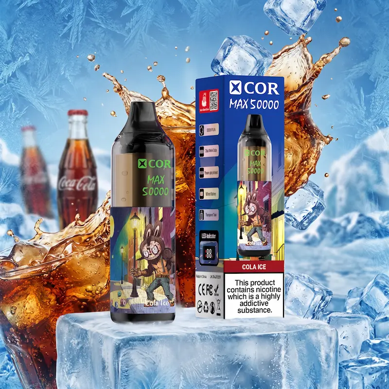 XCOR MAX 50000 – przezroczysty zbiornik, cyfrowy wyświetlacz LED | vapixo